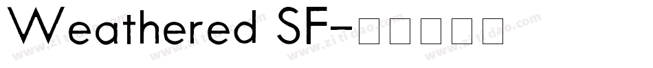 Weathered SF字体转换